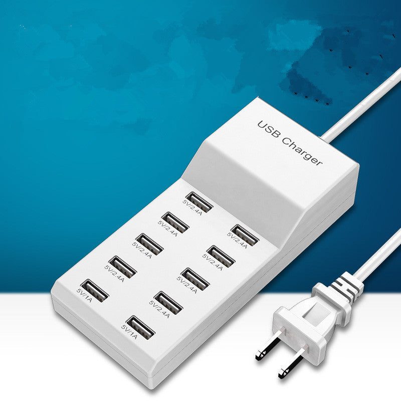 USB multi port mobile phone charger
