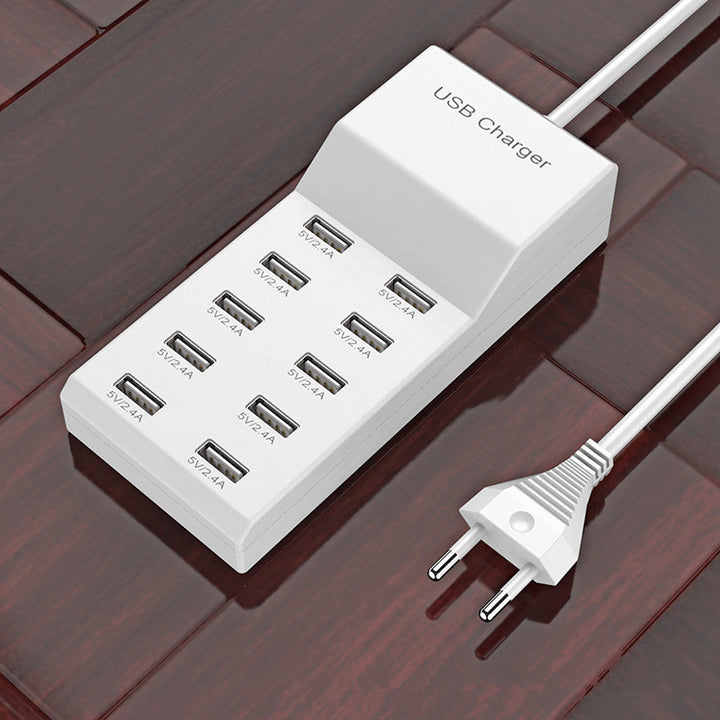 USB multi port mobile phone charger