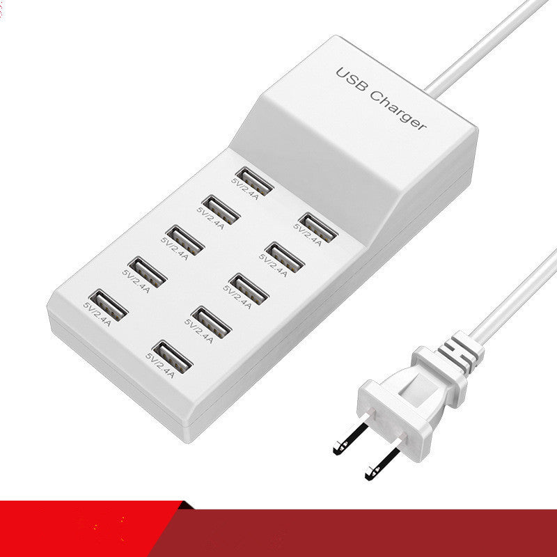 USB multi port mobile phone charger
