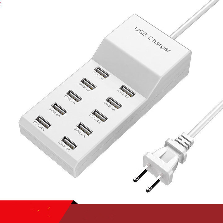USB multi port mobile phone charger