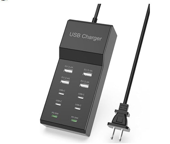 USB multi port mobile phone charger