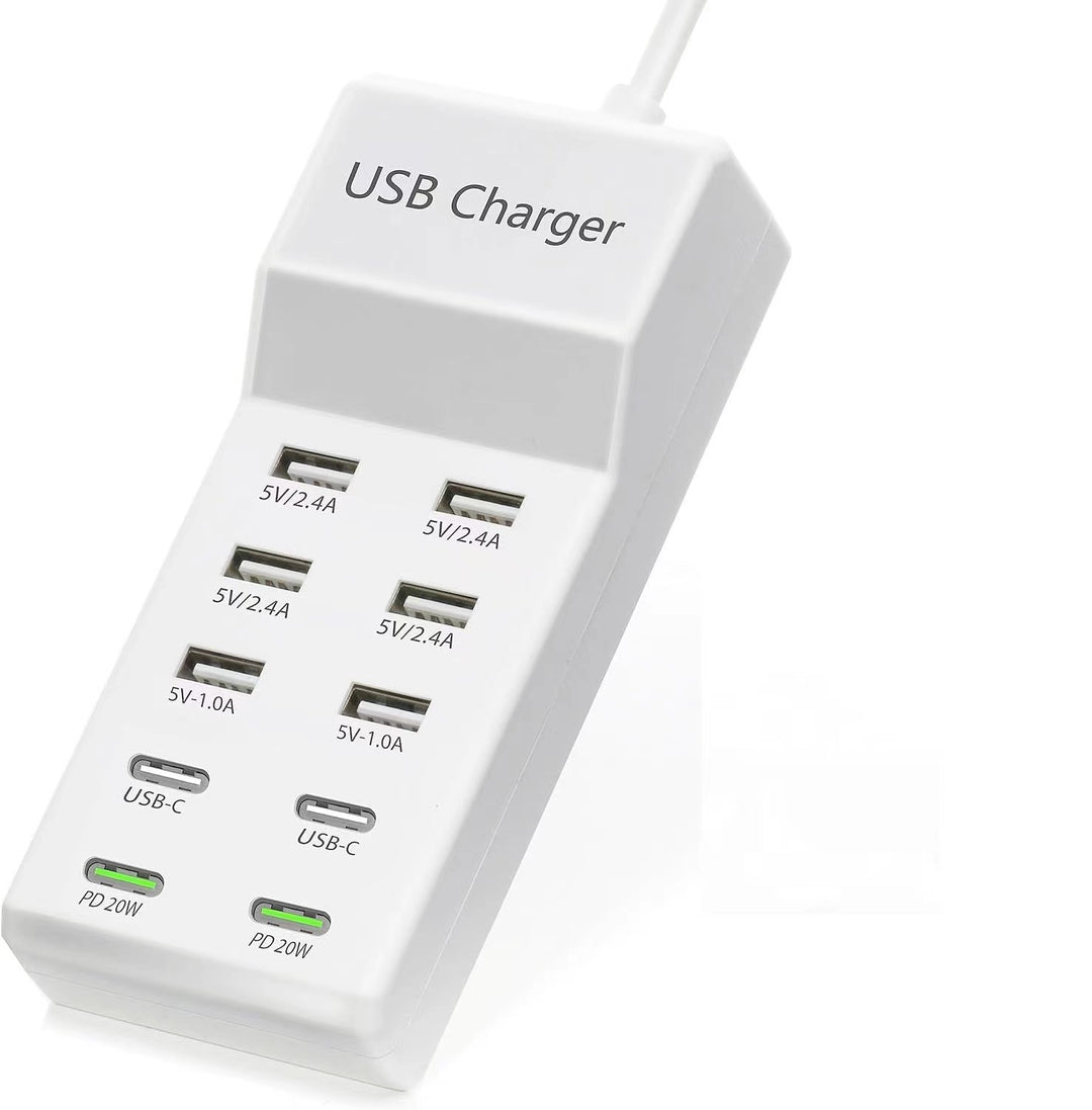 USB multi port mobile phone charger