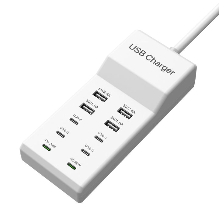 USB multi port mobile phone charger