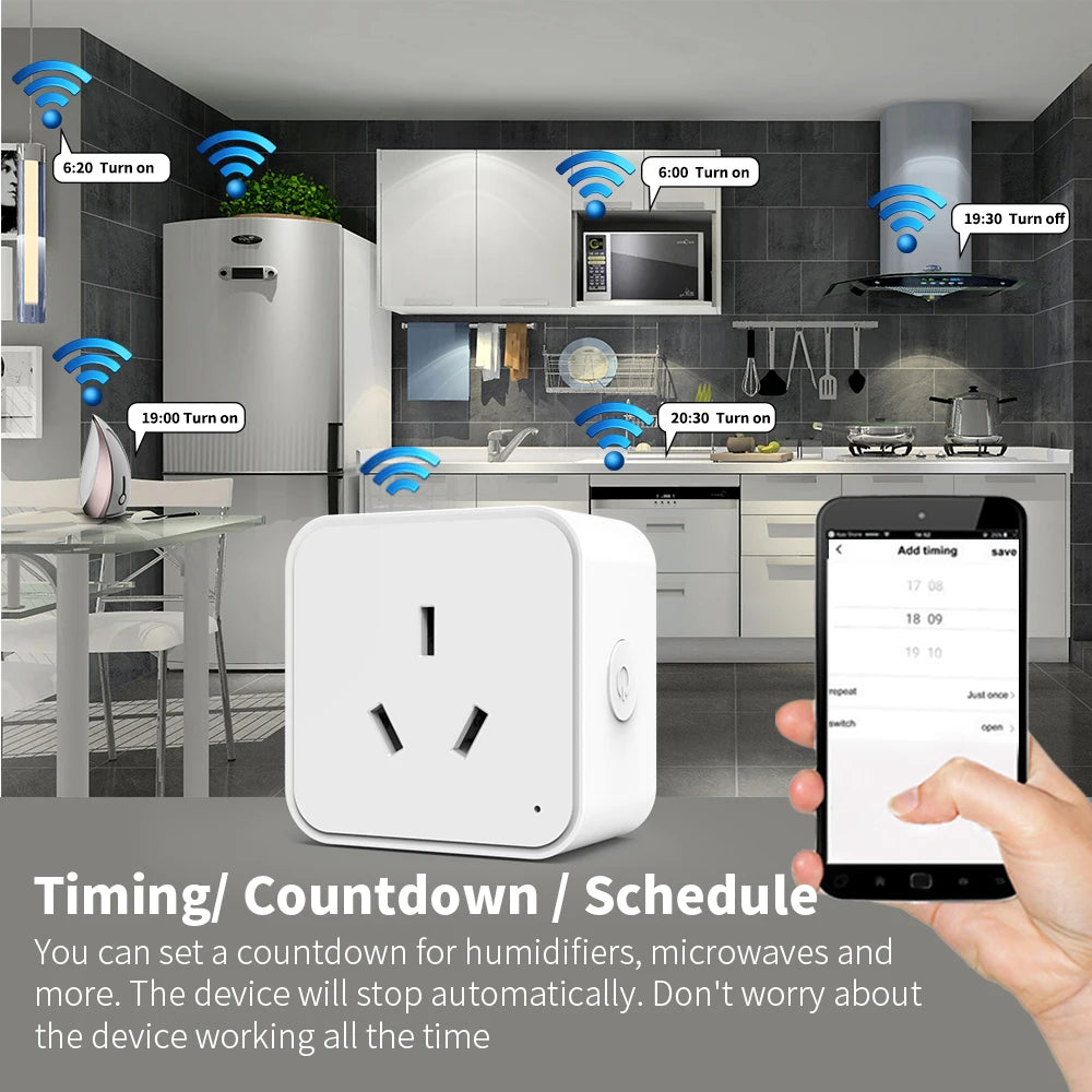 Zigbee Smart Socket AU Plug Adapter
