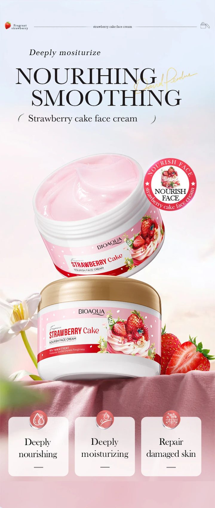 Strawberry Cake Nourishing Face Cream