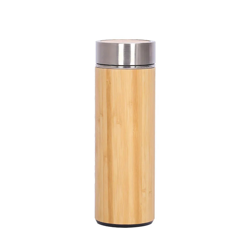 Double Wall Bamboo Insulated Thermos
