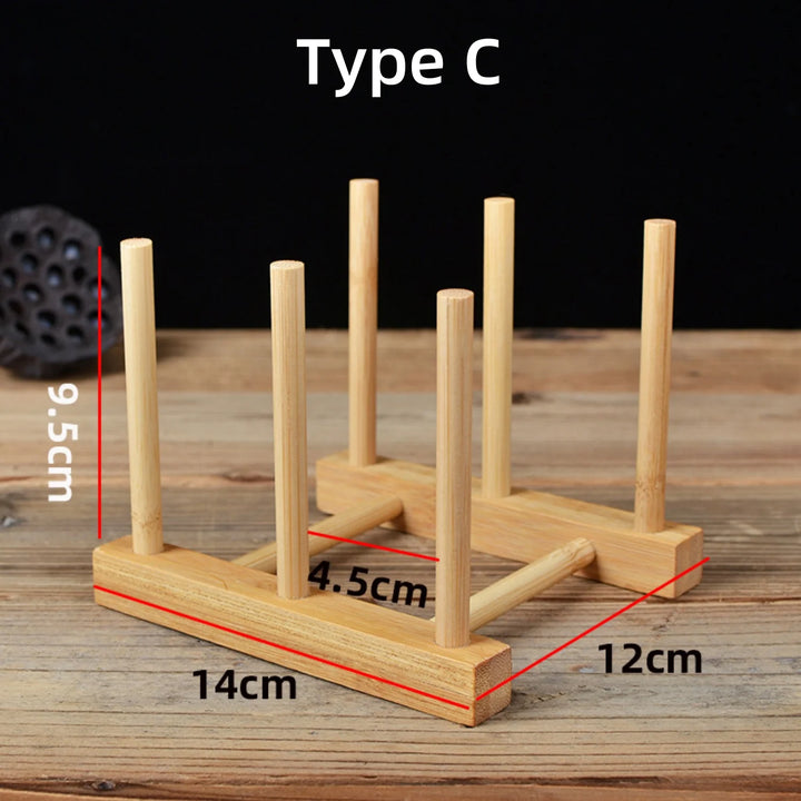Bamboo Mug Holder 6 Hooks