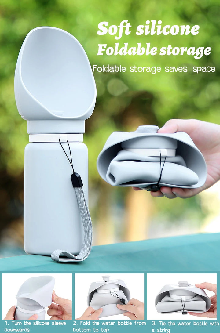 550ml Folding Pet Outdoor Walking Mug