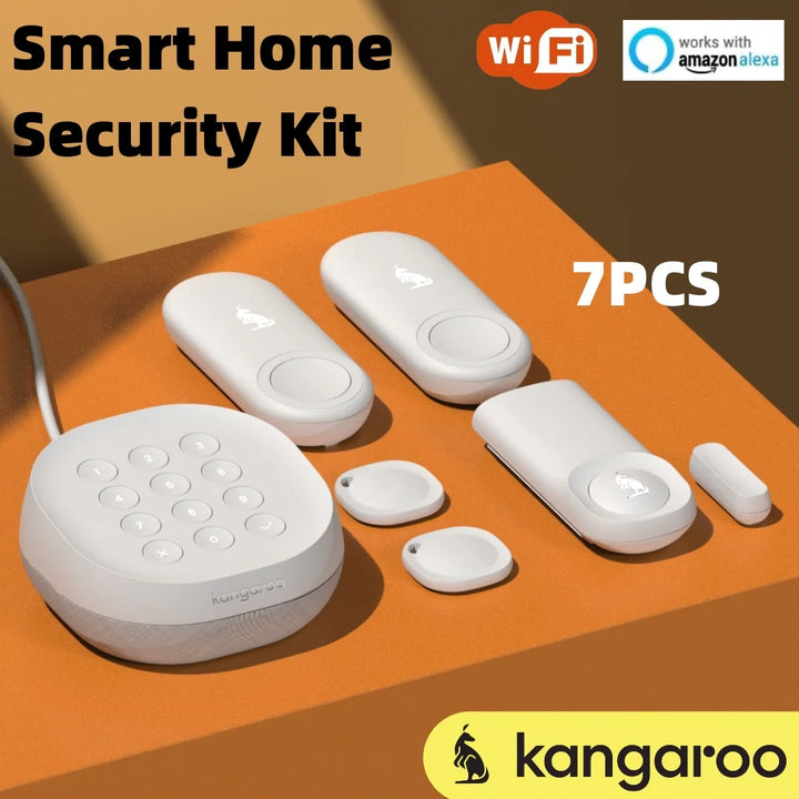 7pcs WiFi smart home alarm system set