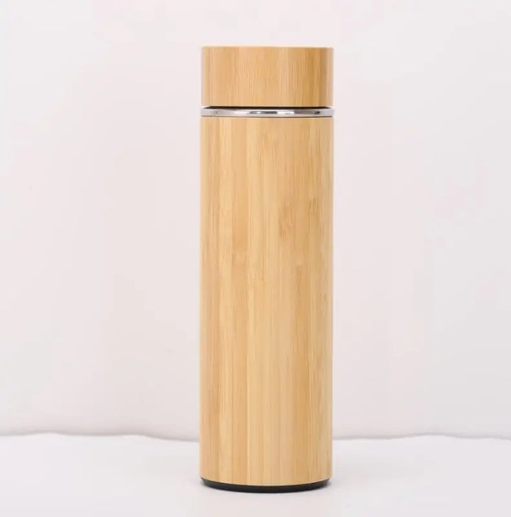 Double Wall Bamboo Insulated Thermos