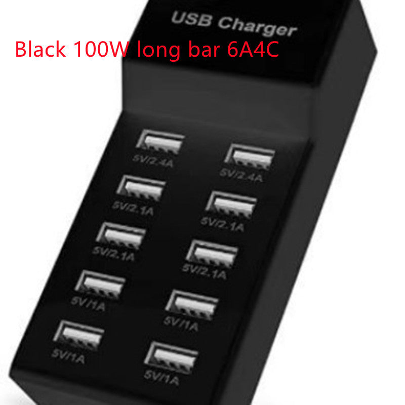 USB multi port mobile phone charger