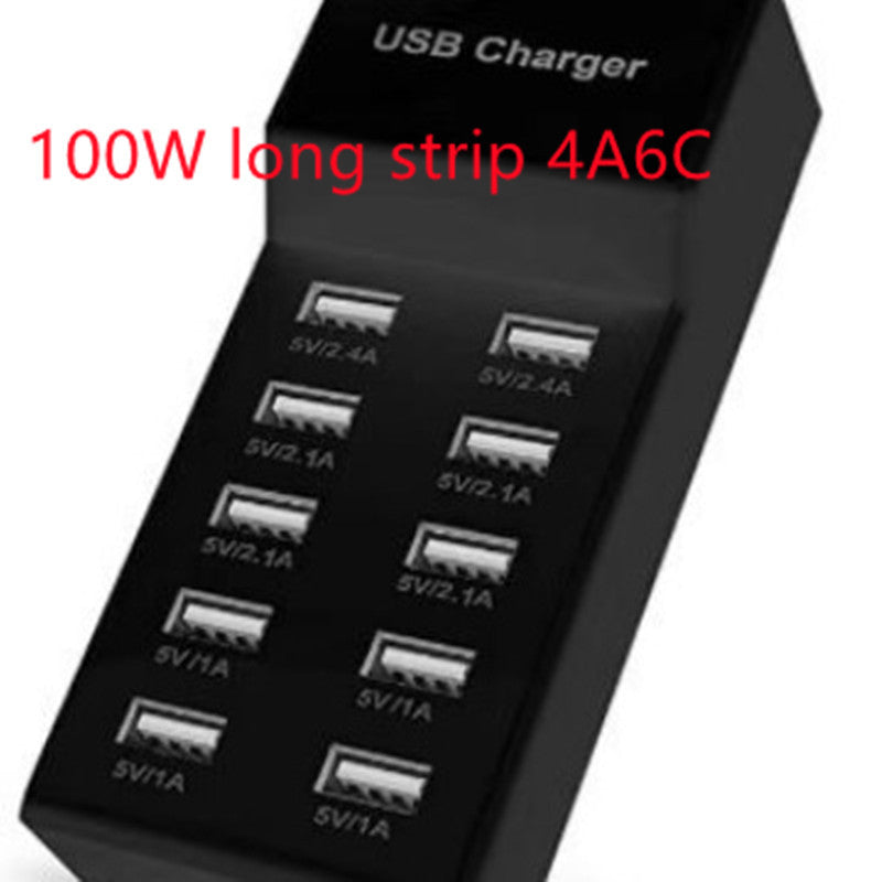 USB multi port mobile phone charger